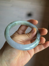 Load image into Gallery viewer, Reserved!. Please don&#39;t order. Thanks. 58.6mm certified type A 100% Natural green/purple/gray Jadeite Jade bangle G108-3543
