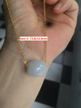 Load image into Gallery viewer, Type A 100% Natural  green/purple Jadeite Jade LuluTong (Every road is smooth) pendant M79
