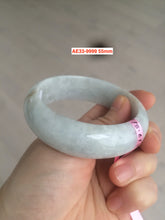 Load image into Gallery viewer, Sale! Type A 100% Natural dark green/white/black Jadeite Jade bangle with defects group 9
