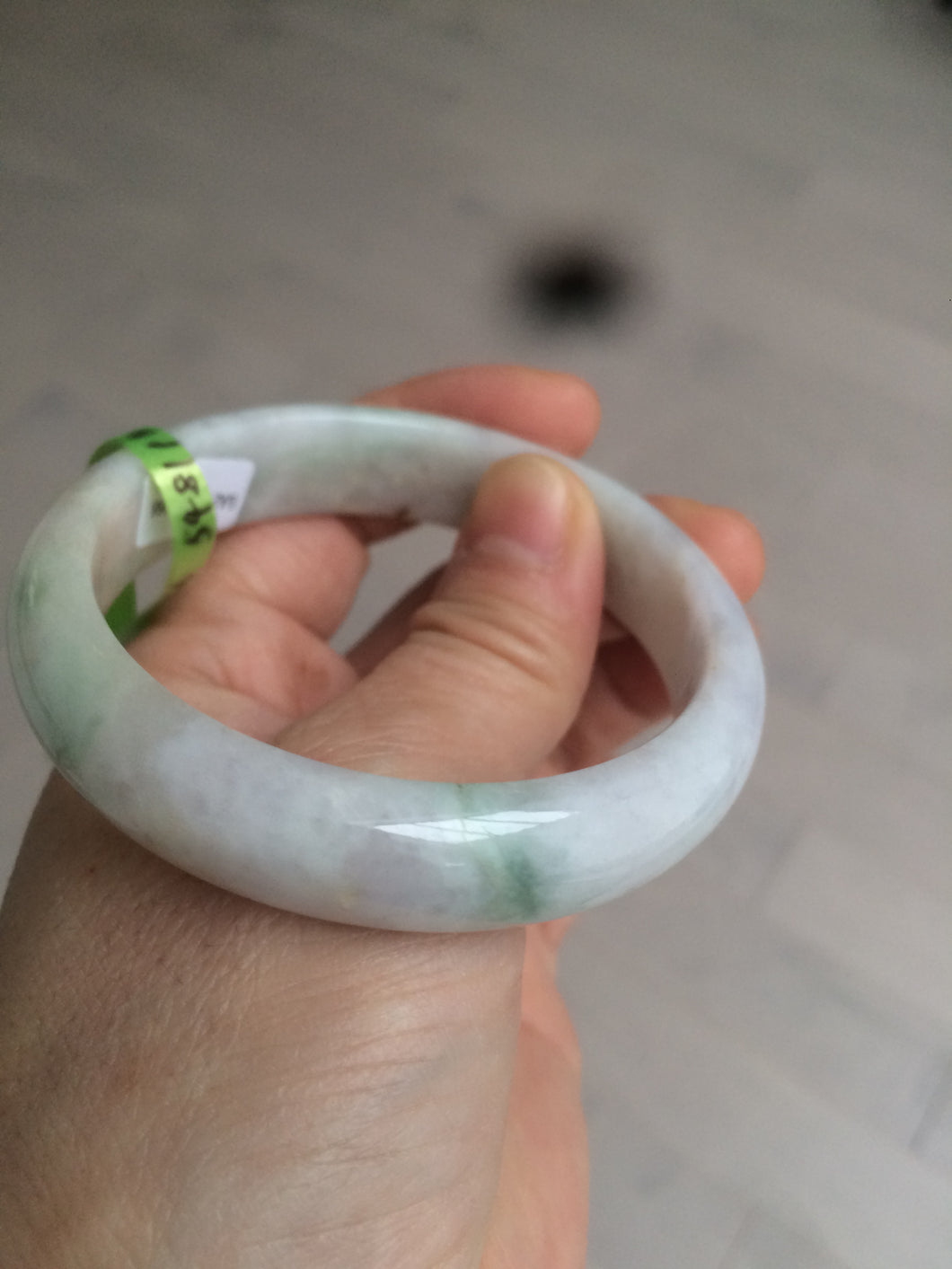 54mm certificated Type A 100% Natural green/yellow/purple Jadeite Jade bangle AD22-8066