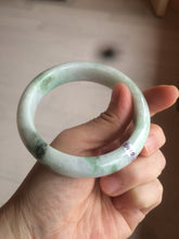 Load image into Gallery viewer, Sale! 57.4 mm Certified Type A 100% Natural green/purple/yellow(福禄寿) Jadeite Jade bangle Q92-2410
