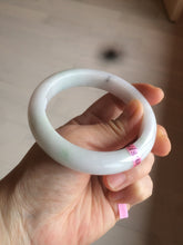 Load image into Gallery viewer, 58mm Certified Type A 100% Natural green/white Jadeite Jade bangle AB57-9281
