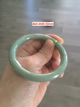 Load image into Gallery viewer, 54-55mm type A 100% natural certified green slim round cut jadeite jade bangle group AK4 (Clearance item) another
