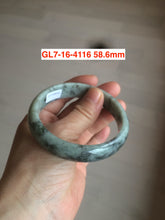 Load image into Gallery viewer, 54-62mm certified Type A 100% Natural light green white Jadeite Jade bangle GL7
