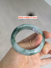 Load image into Gallery viewer, 47mm Type A 100% Natural light green/white Jadeite Jade kids AS55-0094
