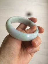 Load image into Gallery viewer, 52.9mm certificated Type A 100% Natural light green/purple/yellow spring garden Jadeite Jade bangle E61-1028
