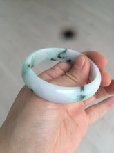 Load image into Gallery viewer, 47mm certified Type A 100% Natural green purple Jadeite Jade bangle AR59-4233
