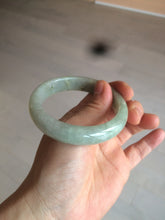 Load image into Gallery viewer, 54.9mm certified type A 100% Natural light green/brown jadeite jade bangle C80-4215
