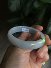 Load image into Gallery viewer, 51.5mm Certified Type A 100% Natural light green/yellow jadeite jade bangle A58-2868
