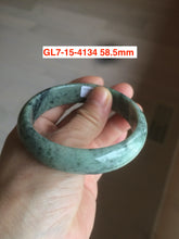 Load image into Gallery viewer, 54-62mm certified Type A 100% Natural light green white Jadeite Jade bangle GL7
