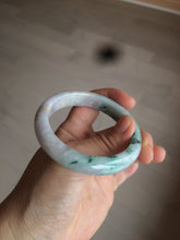 Load image into Gallery viewer, 53.7mm Certified Type A 100% Natural green/purple/brown Jadeite Jade bangle AR58-0523
