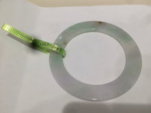 Load image into Gallery viewer, 55.5mm Certified Type A 100% Natural sunny green/purple/red (福禄寿) thin Jadeite Jade bangle U67-1443
