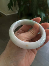 Load image into Gallery viewer, 57mm certified 100% natural green/white/yellow jadeite jade bangle R64-9289
