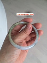 Load image into Gallery viewer, Sale! Certified type A 100% Natural green/white Jadeite bangle(different size with defects) group 2
