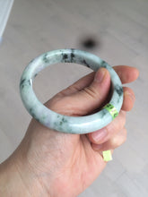 Load image into Gallery viewer, 58.2mm certified type A 100% Natural green/white/purple Jadeite Jade bangle Z97-6205
