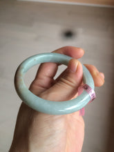 Load image into Gallery viewer, 51.2mm certificated Type A 100% Natural light green/blue/red Jadeite Jade bangle C4804
