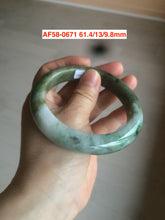 Load image into Gallery viewer, 60-64mm certified 100% Natural type A green/gray jadeite jade bangle group S33 (Clearance)
