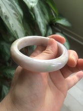 Load image into Gallery viewer, 52mm Certified Type A 100% Natural sunny green/purple/yellow Jadeite Jade bangle L115-5682
