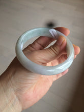 Load image into Gallery viewer, 58mm Certified Type A 100% Natural light green/purple Jadeite Jade bangle N108-2822
