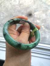 Load image into Gallery viewer, 57.7mm Certified Type A 100% Natural green Jadeite Jade bangle N74-9582
