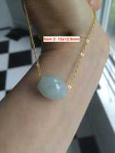 Load image into Gallery viewer, Type A 100% Natural  green/purple Jadeite Jade LuluTong (Every road is smooth) pendant M79
