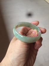 Load image into Gallery viewer, 52.9mm certificated Type A 100% Natural green gray Jadeite Jade bangle Y122-9555
