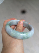 Load image into Gallery viewer, 57.6mm certified type A 100% Natural green yellow purple jadeite jade bangle K94-9897

