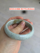 Load image into Gallery viewer, 54-60mm certified Type A 100% Natural light green Jadeite Jade bangle GC20/23 (add on item)
