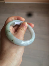 Load image into Gallery viewer, 57mm Certificated Type A 100% Natural green/white oval  jadeite jade bangle D89-7164
