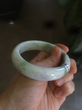 Load image into Gallery viewer, Sale! 57.4 mm Certified Type A 100% Natural green/purple/yellow(福禄寿) Jadeite Jade bangle Q92-2410
