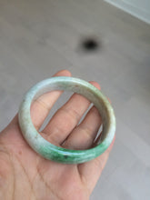 Load image into Gallery viewer, 51mm Certified Type A 100% Natural sunny green brown Jadeite Jade oval bangle AD68-2163
