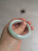 Load image into Gallery viewer, 50.1mm Certified Type A 100% Natural light green round cut Jadeite Jade bangle Z115-6628
