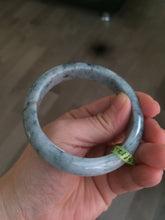 Load image into Gallery viewer, 56.5mm certificated Type A 100% Natural white/green/blue Jadeite Jade bangle Q86-1602
