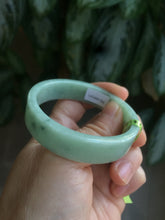 Load image into Gallery viewer, 50.6mm Certified type A 100% Natural apple green Jadeite Jade bangle X78-7271
