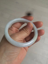 Load image into Gallery viewer, 54.9mm certified type A 100% Natural white green jadeite jade bangle AQ9-4205
