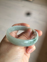 Load image into Gallery viewer, 52.9mm Certified Type A 100% Natural light green/brown Jadeite Jade bangle KS77-2354
