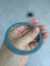 Load image into Gallery viewer, 58.2mm Type A 100% Natural light green/blue super thin style Jadeite bangle L140
