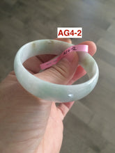 Load image into Gallery viewer, 52.2 mm Type A 100% Natural light green/brown Jadeite Jade bangle group AG4
