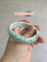 Load image into Gallery viewer, 54-63mm certified Type A 100% Natural dark green/white/black Jadeite Jade bangle group with defects GL1
