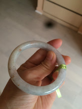 Load image into Gallery viewer, 54.5mm 100% natural Type A green/white with red floating flowers jadeite jade bangle AK3-1387
