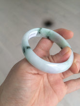 Load image into Gallery viewer, 47mm certified Type A 100% Natural green purple Jadeite Jade bangle AR59-4233
