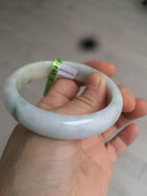 Load image into Gallery viewer, 54mm certificated Type A 100% Natural green/yellow/purple Jadeite Jade bangle AD22-8066
