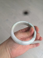 Load image into Gallery viewer, 56.3mm certified 100% natural Type A light green/white jadeite jade bangle AR65-7520
