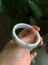 Load image into Gallery viewer, 51.8mm Certified type A 100% Natural green/purple Jadeite Jade square bangle F111-7277
