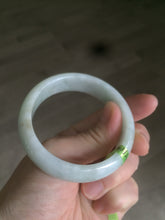 Load image into Gallery viewer, 50.5mm Certified Type A 100% Natural light green Jadeite Jade bangle AB46-0784
