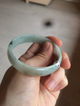 Load image into Gallery viewer, 52.9mm Certified Type A 100% Natural light green/brown Jadeite Jade bangle KS77-2354
