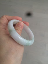 Load image into Gallery viewer, 50mm Certified Type A 100% Natural light green/purple Jadeite Jade bangle C37-7910
