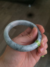 Load image into Gallery viewer, 56.5mm certificated Type A 100% Natural white/green/blue Jadeite Jade bangle Q86-1602
