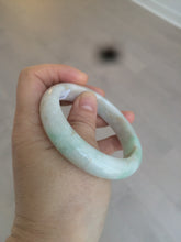Load image into Gallery viewer, 54.4mm certified type A 100% Natural sunny green/white/brown jadeite jade bangle AT19-3318
