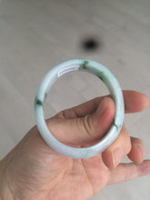 Load image into Gallery viewer, 47mm certified Type A 100% Natural green purple Jadeite Jade bangle AR59-4233
